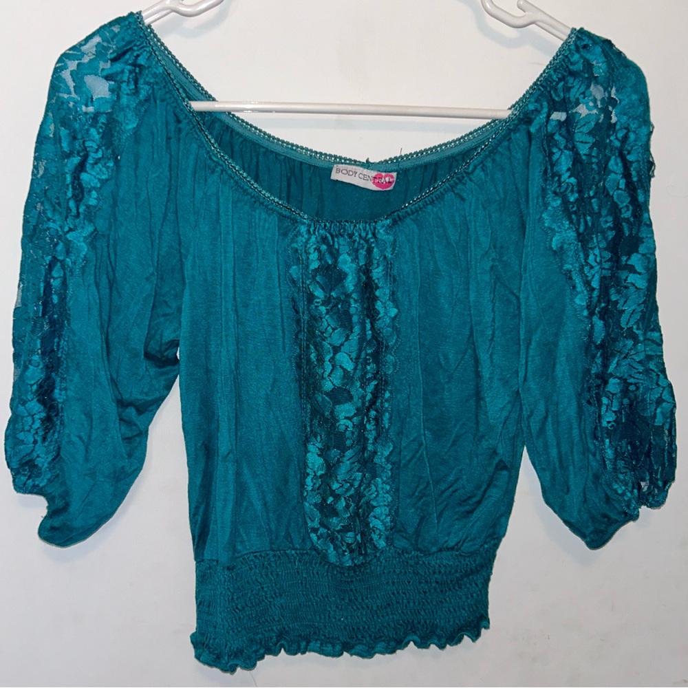 Body Central Green Blouse